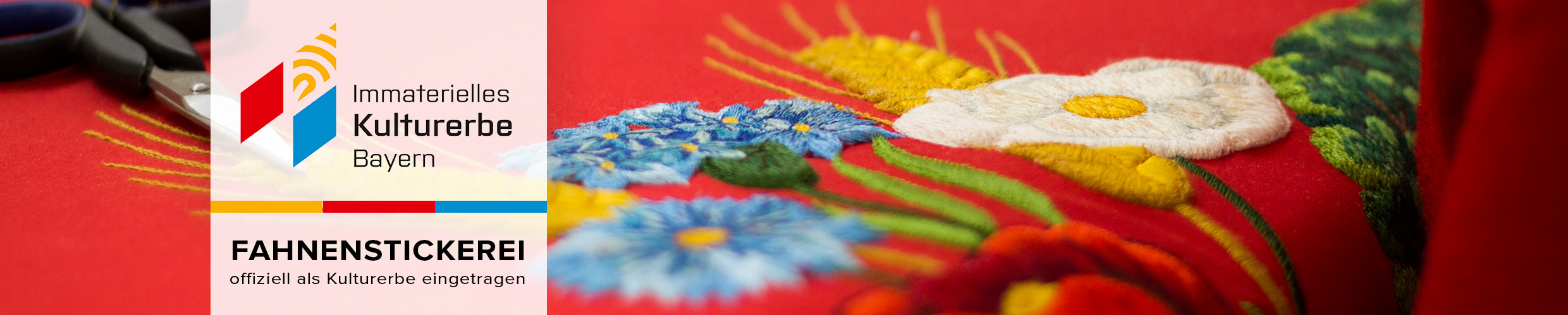 Verleihung der Auszeichnungsurkunde zur Aufnahme der Fahnenstickerei in das bayerische immaterielle 