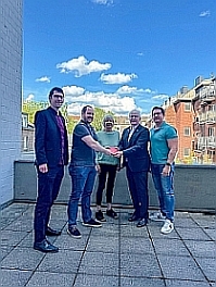 v.l.n.r.: Jean-Pierre Wetzels, Gero Schuch, Evi Niessen, Charles Servaty und Martin Peters 