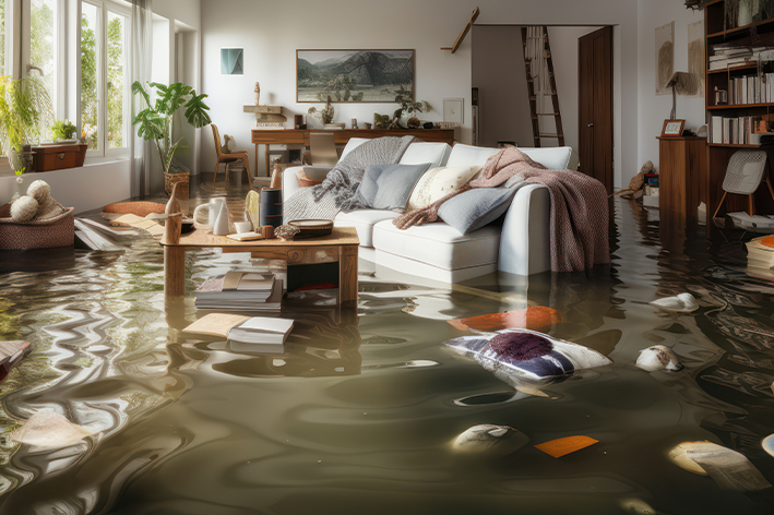 Viele Häuser sind nach der Katastrophe unbewohnbar (Bildquelle: Kedek Creative/stock.adobe.com)