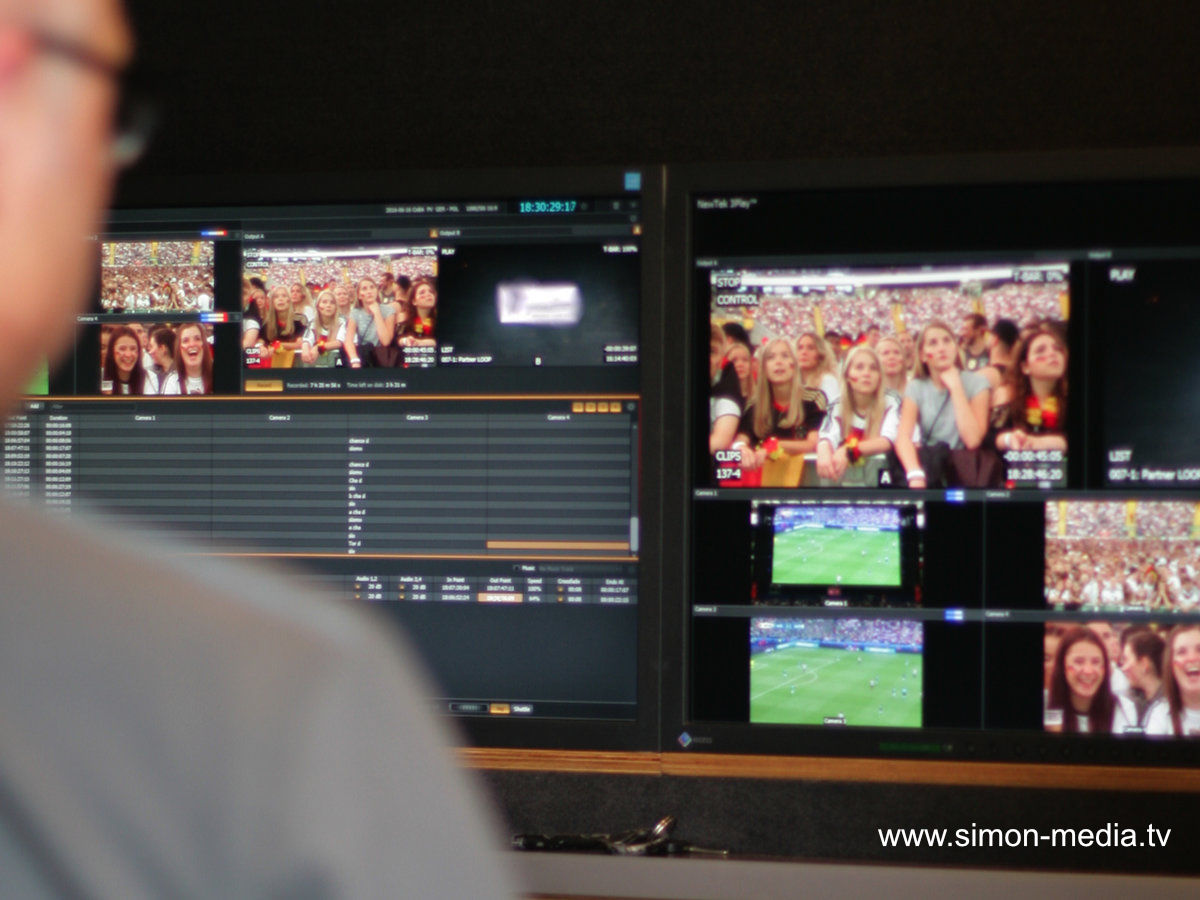 Professionelle Kameratechnik und Bildregie für ein erfolgreiches Rahmenprogramm beim Public Viewing (Die Bildrechte liegen bei dem Verfasser der Mitteilung.) Professionelle Kameratechnik und Bildregie für ein erfolgreiches Rahmenprogramm beim Public Viewing (Die Bildrechte liegen bei dem Verfasser der Mitteilung.)