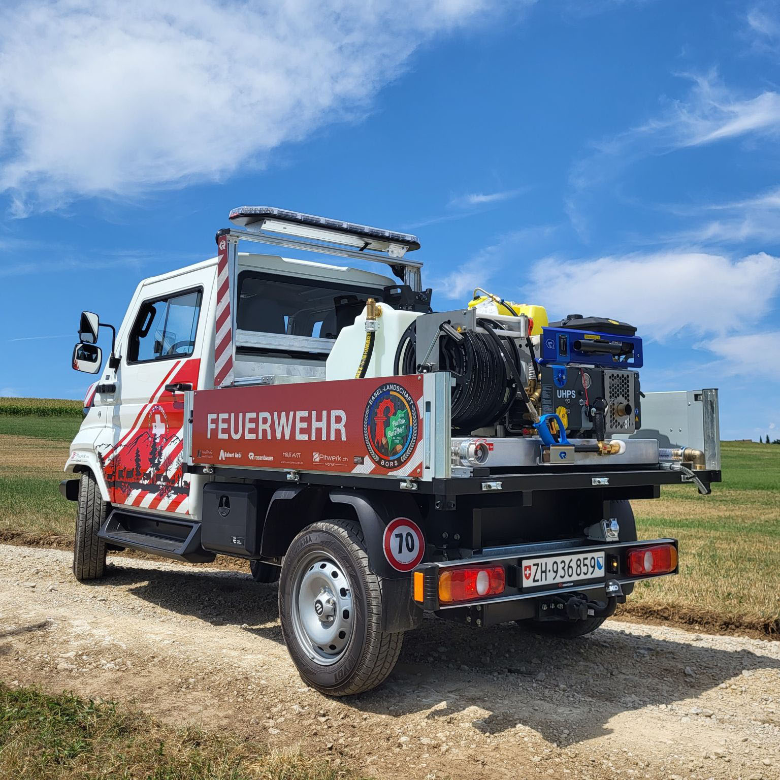 Der Evum minimiert die Fahrzeug-Betriebskosten der Feuerwehr; Foto: EVUM Motors