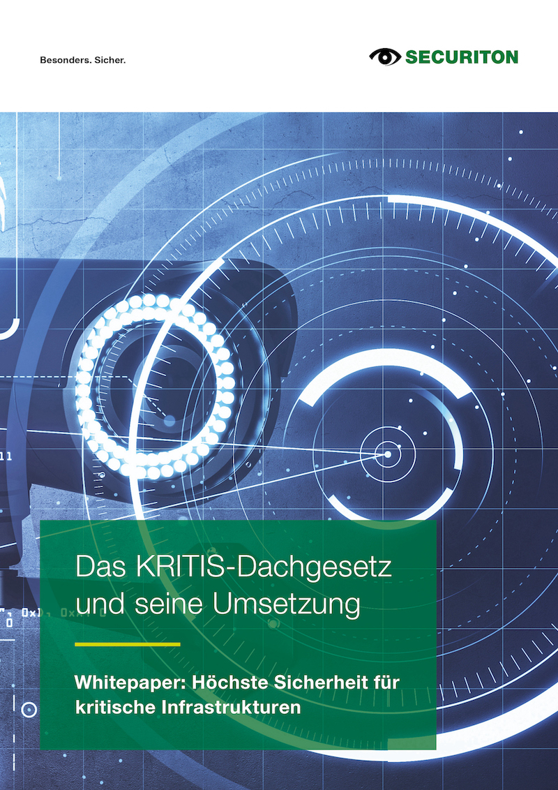 Was Betreiber zum KRITIS-Dachgesetz wissen müssen, erklärt Securiton im neuen Whitepaper. (Bildquelle: Securiton Deutschland)