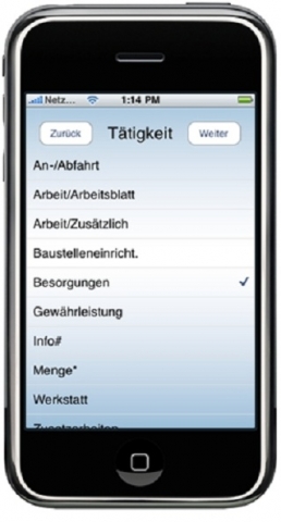 Mobile Zeiterfassung als App für das iPhone und iPad Mobile Zeiterfassung als App für das iPhone und iPad
