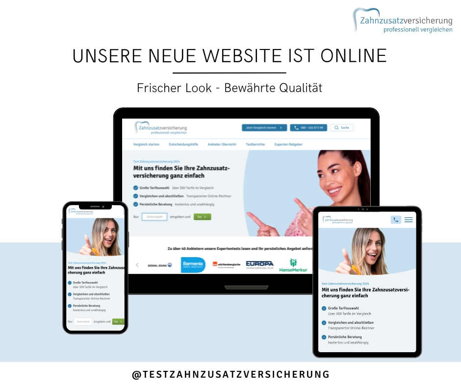Test-Zahnzusatzversicherung.de mit optimierter Darstellung auf allen mobilen Endgeräten (Die Bildrechte liegen bei dem Verfasser der Mitteilung.) Test-Zahnzusatzversicherung.de mit optimierter Darstellung auf allen mobilen Endgeräten (Die Bildrechte liegen bei dem Verfasser der Mitteilung.)