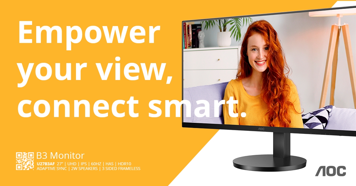 Die 4K-Monitore U27B3A und U27B3AF von AOC für höhere Produktivität und feinste Details (Die Bildrechte liegen bei dem Verfasser der Mitteilung.) Die 4K-Monitore U27B3A und U27B3AF von AOC für höhere Produktivität und feinste Details (Die Bildrechte liegen bei dem Verfasser der Mitteilung.)