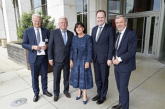 Peter-Sebastian Krause (Rheinmetall), Armin Papperger (Rheinmetall), Jutta Zülow (Zülow AG/Unternehm