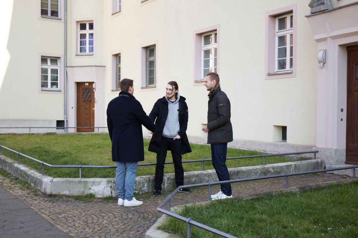 Sven Schwarzat bei einem Besichtigungstermin (© Sven Schwarzat)