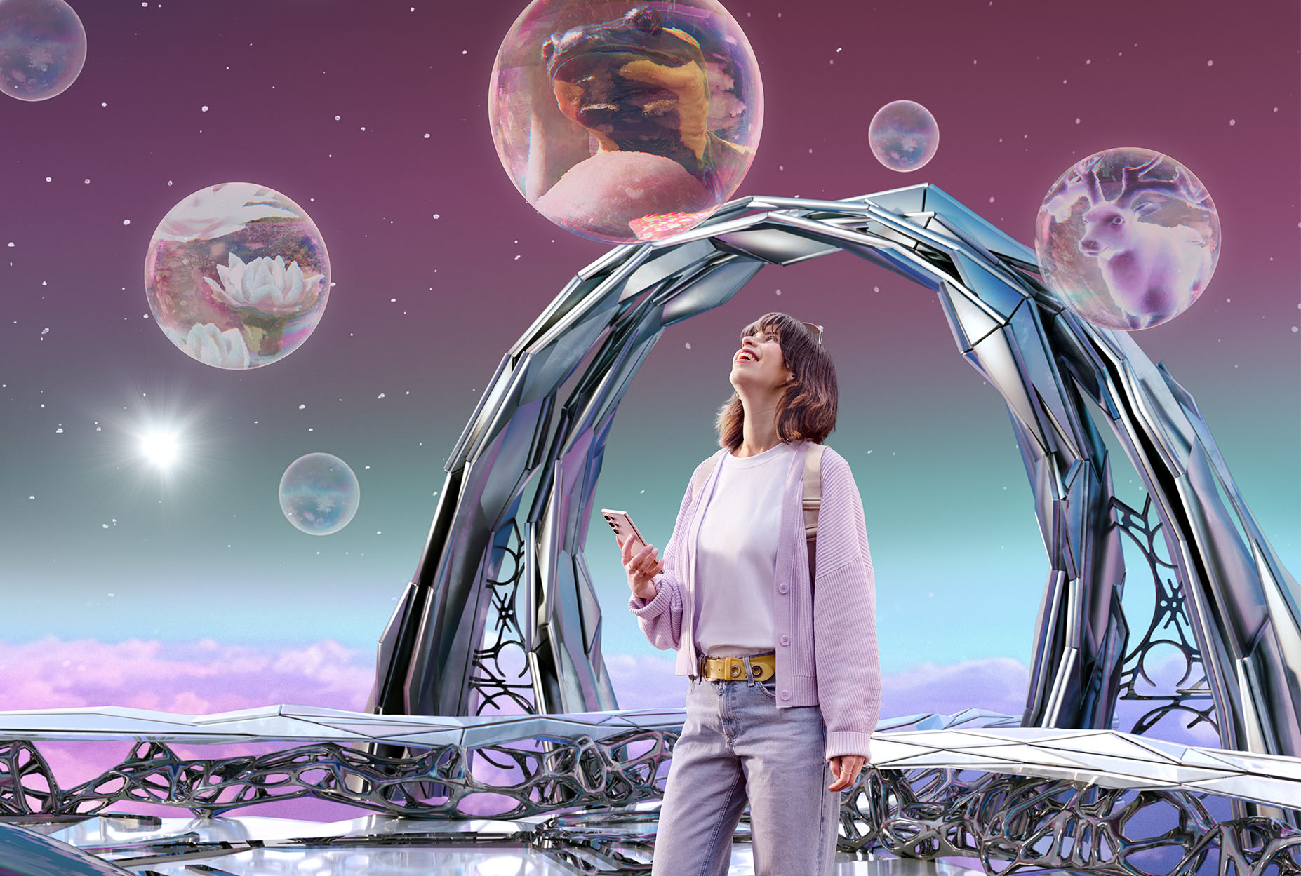 SHANGHAI BERLIN und Headraft präsentieren neues AR-Game"Trails of Wonder" für Samsung (Bildquelle: @Samsung_Germany) SHANGHAI BERLIN und Headraft präsentieren neues AR-Game"Trails of Wonder" für Samsung (Bildquelle: @Samsung_Germany)