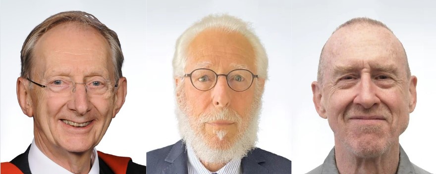 Die Preisträger: John Pendry, Paul F. Hoffman, William Forsythe (Die Bildrechte liegen bei dem Verfasser der Mitteilung.)