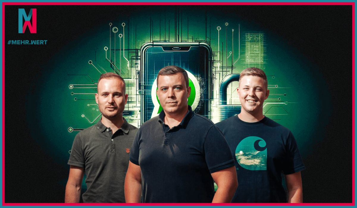 Patrick Kindlmayr (li.), Markus Hubinger (mi.) und Felix Hiebeler (re.) (© #MEHR.WERT GRUPPE GMBH )
