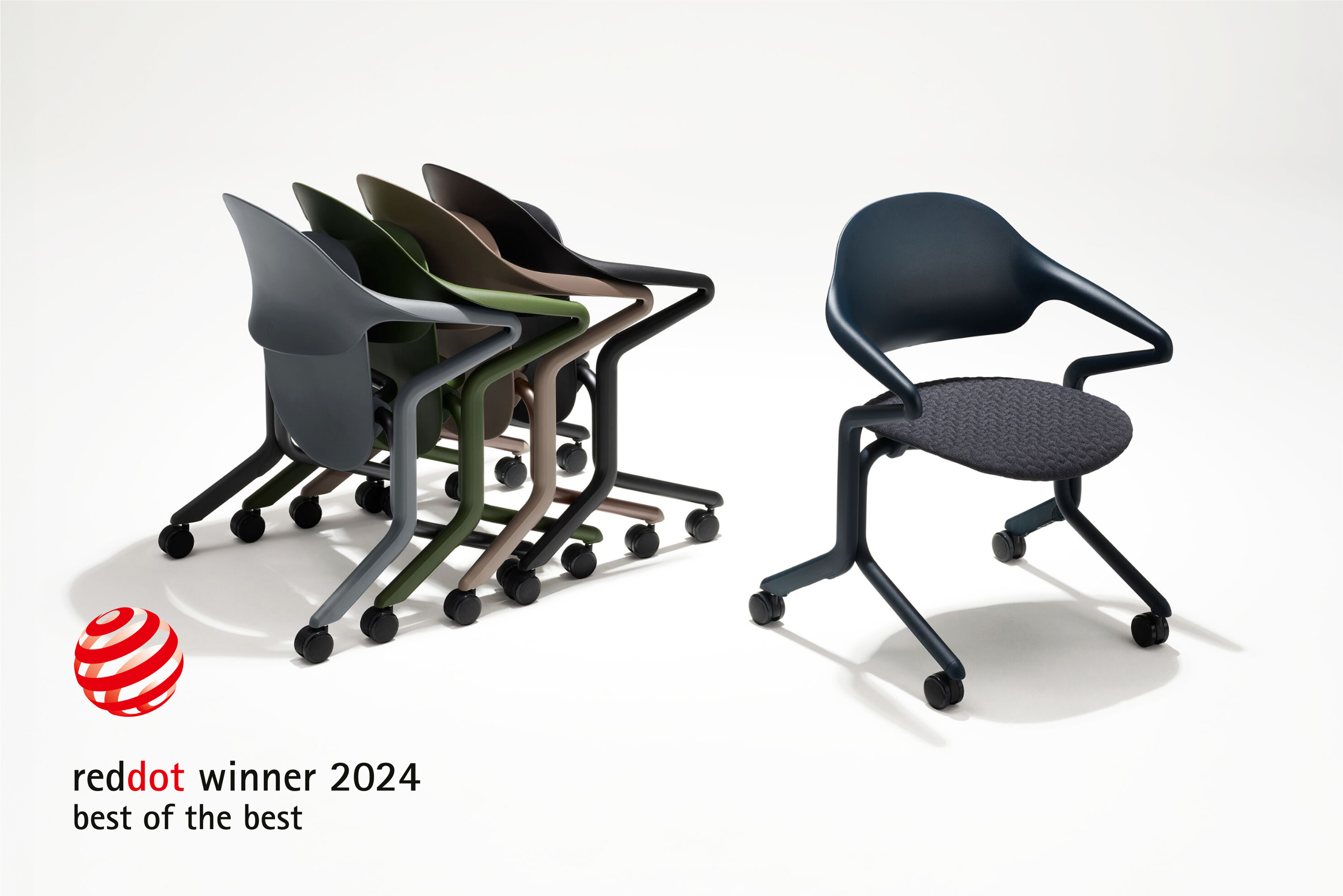 Fuld Nesting Chair von Herman Miller / Stefan Diez–reddot winner 2024–›best of the best‹(Bildquelle: @ Herman Miller) Fuld Nesting Chair von Herman Miller / Stefan Diez–reddot winner 2024–›best of the best‹(Bildquelle: @ Herman Miller)