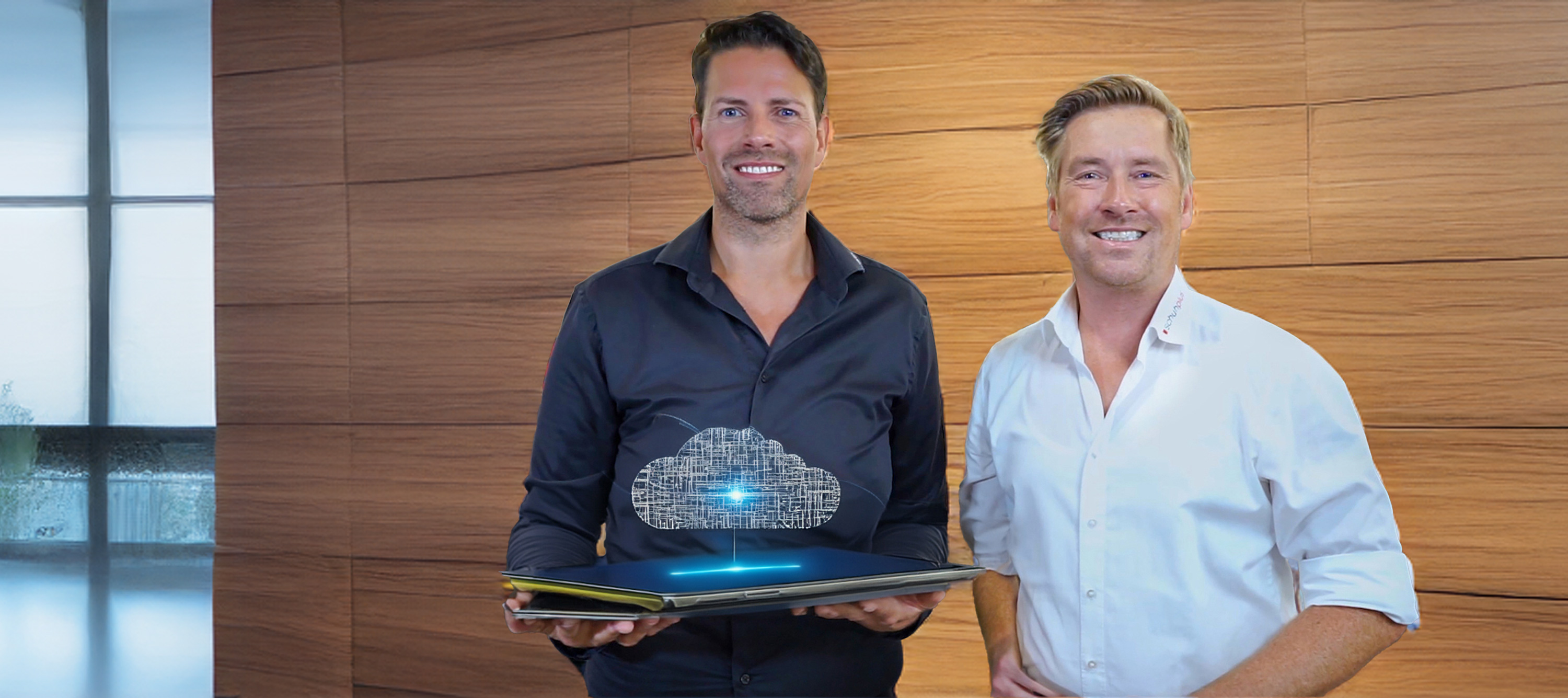 Georg Mahn und Kay Zimmer (v.l.)öffnen die schuhplus group für Affiliate-Marketing (Die Bildrechte liegen bei dem Verfasser der Mitteilung.)