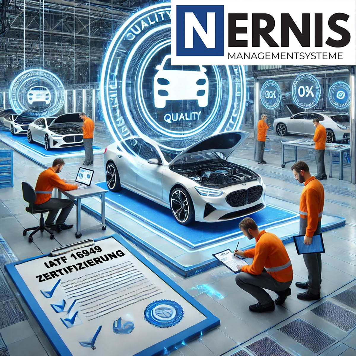 Nernis Managementsysteme bei der Qualitätskontrolle in einer modernen Automobilproduktionsanlage - Unterstützung bei der IATF 1694 Nernis Managementsysteme bei der Qualitätskontrolle in einer modernen Automobilproduktionsanlage - Unterstützung bei der IATF 1694