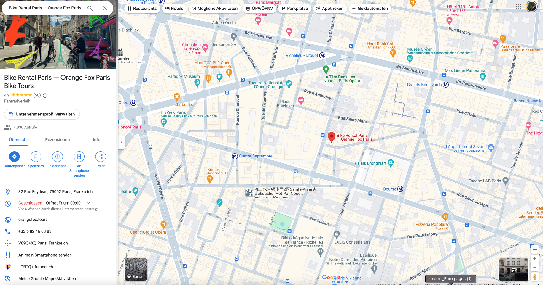 Bike Rental Paris - Orange Fox Paris Bike Tours