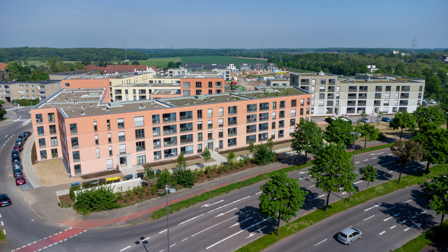 Im Kölner Norden nahe des Fühlinger Sees entsteht derzeit das Wohnquartier Im Kölner Norden nahe des Fühlinger Sees entsteht derzeit das Wohnquartier