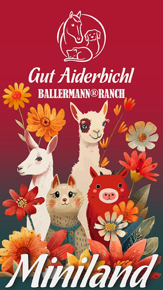 Logo vom neuen Gut Aiderbichl Miniland in Niedersachsen (Die Bildrechte liegen bei dem Verfasser der Mitteilung.) Logo vom neuen Gut Aiderbichl Miniland in Niedersachsen (Die Bildrechte liegen bei dem Verfasser der Mitteilung.)
