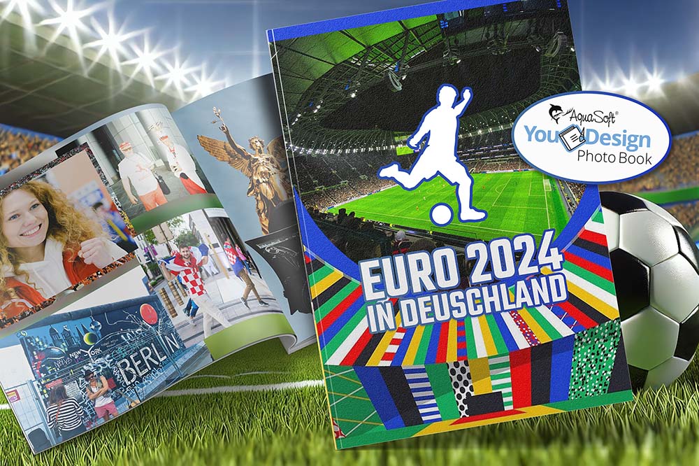 Die Momente der EURO 2024 in einem Fotobuch festhalten und immer wieder erleben. (Bildquelle: AquaSoft)
