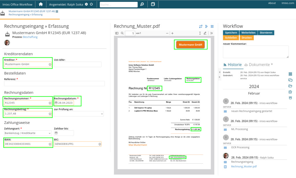 Imixs-Office-Workflow - E-Rechnung
