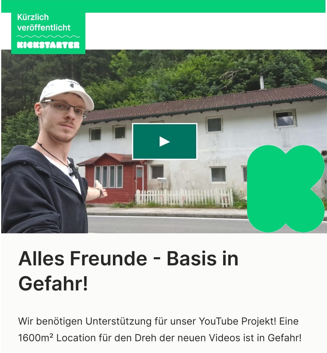 Kickstarter Projekt: Alles Freunde Basis in Gefahr!