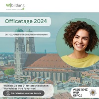 Officetage 2024 - Assistenzkongress in München Officetage 2024 - Assistenzkongress in München