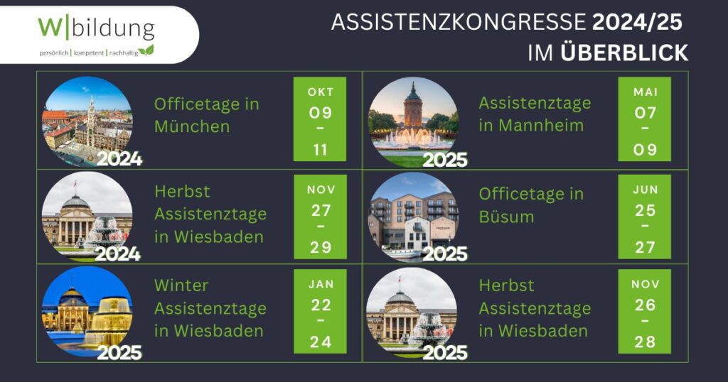 Assistenzkongresse 2024/2025 - Wbildung Akademie GmbH<br alt=
