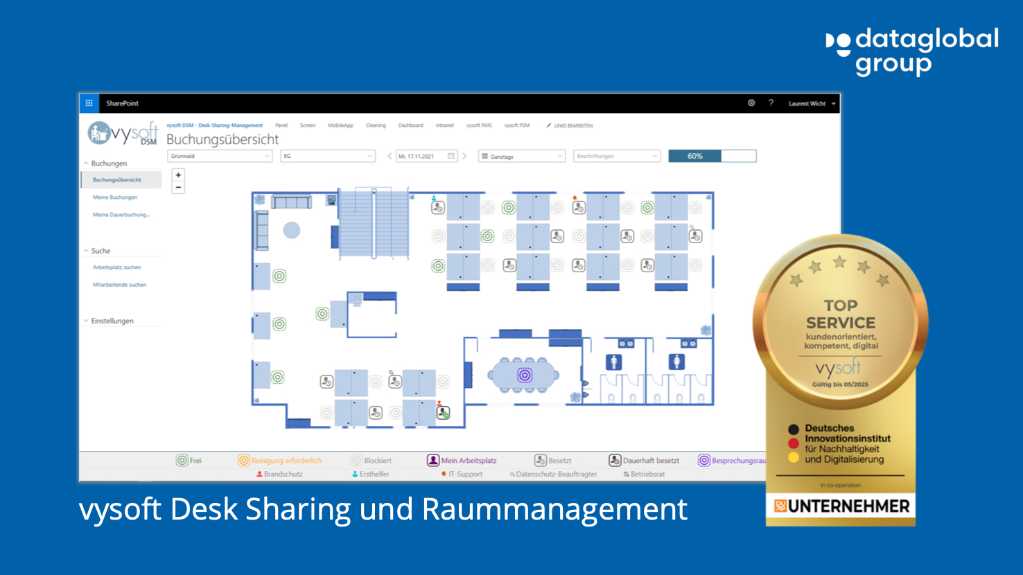 vysoft, Teil der dataglobal Group, wird für Kundenorientierung und Zukunftsfähigkeit ausgezeichnet (Die Bildrechte liegen bei dem Verfasser der Mitteilung.)