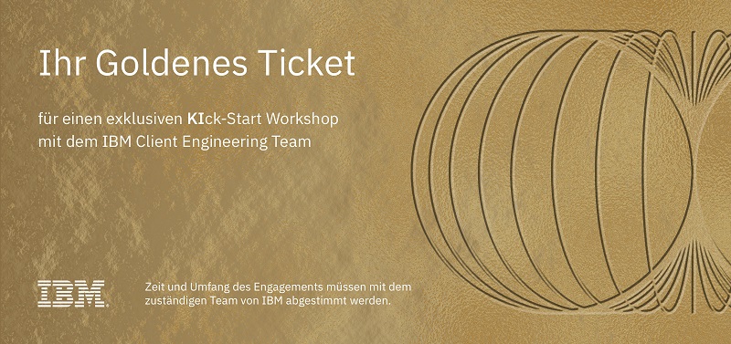 Goldenes Ticket für exklusiven KI-Workshop (Die Bildrechte liegen bei dem Verfasser der Mitteilung.) Goldenes Ticket für exklusiven KI-Workshop (Die Bildrechte liegen bei dem Verfasser der Mitteilung.)