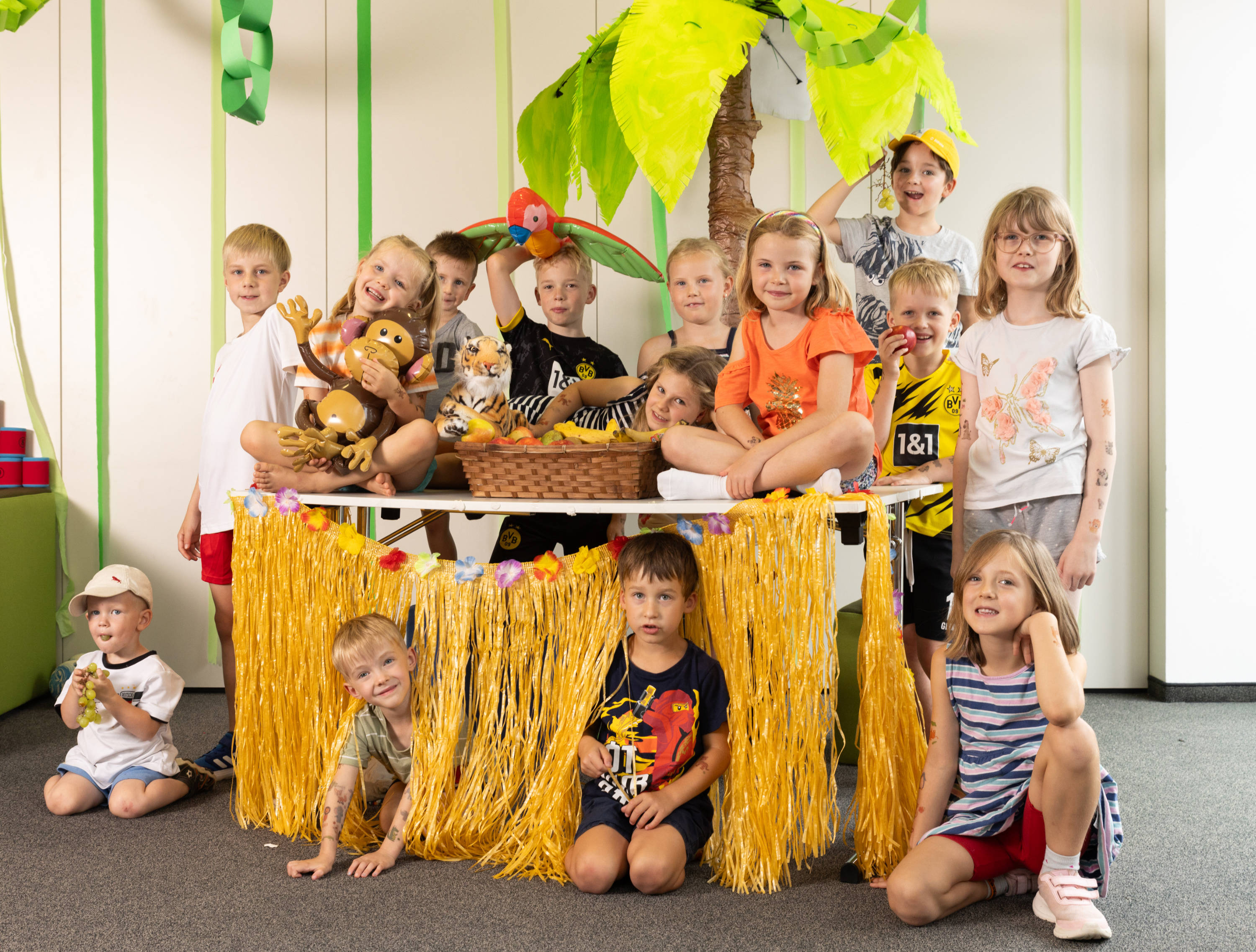 Spannende Tage im DENIOS-Dschungel: Im„Kids Camp“wurden viele tolle Aktionen angeboten (Die Bildrechte liegen bei dem Verfasser der Mitteilung.)