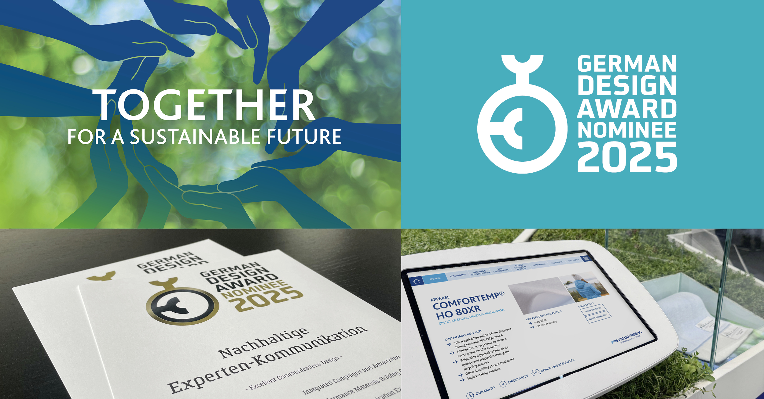 Kommunikationskonzept für den German Design Award nominiert