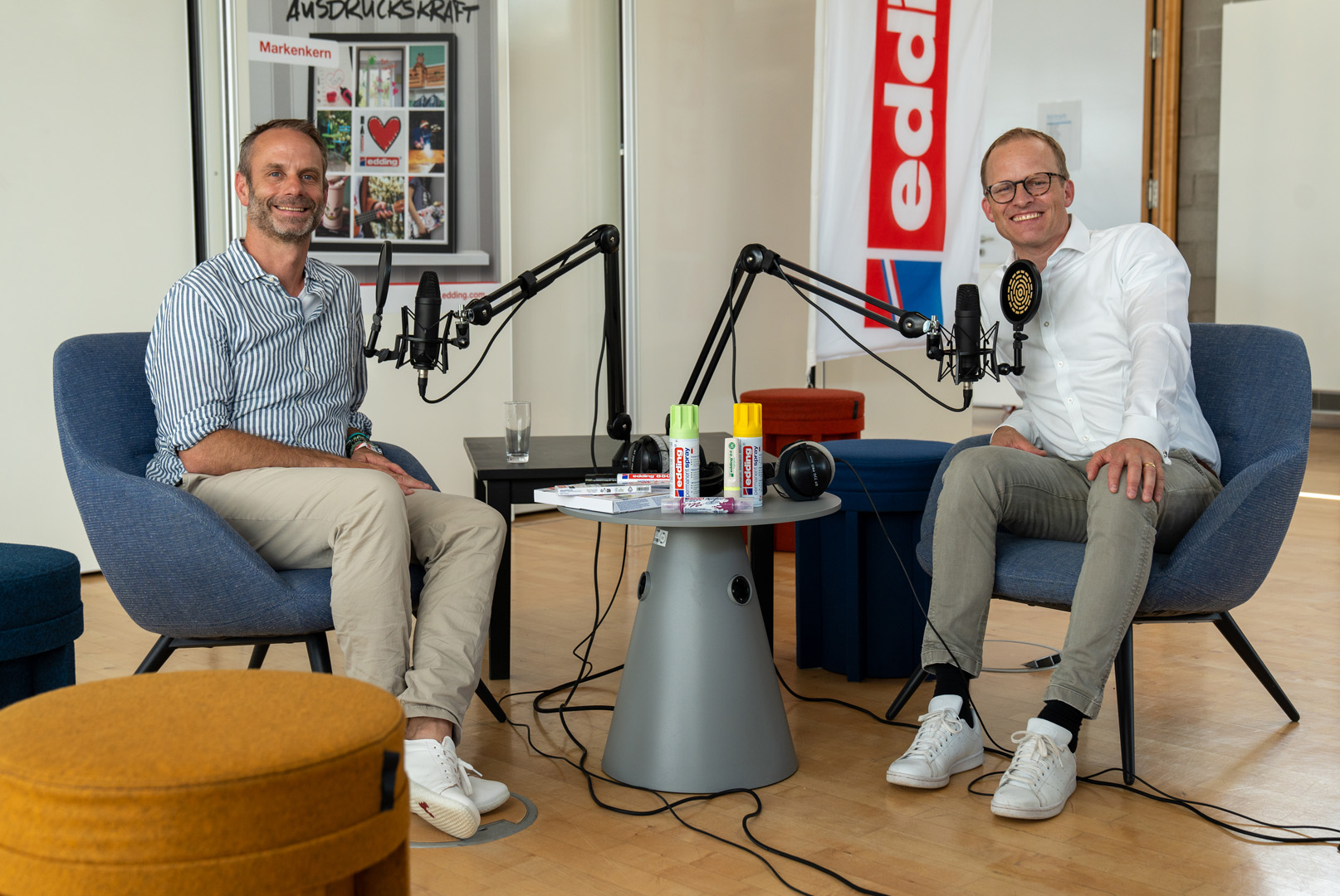 Dr. Patrick Maurenbrecher zu Gast bei Per Ledermann, CEO der edding Group in Ahrensburg (Die Bildrechte liegen bei dem Verfasser der Mitteilung.) Dr. Patrick Maurenbrecher zu Gast bei Per Ledermann, CEO der edding Group in Ahrensburg (Die Bildrechte liegen bei dem Verfasser der Mitteilung.)