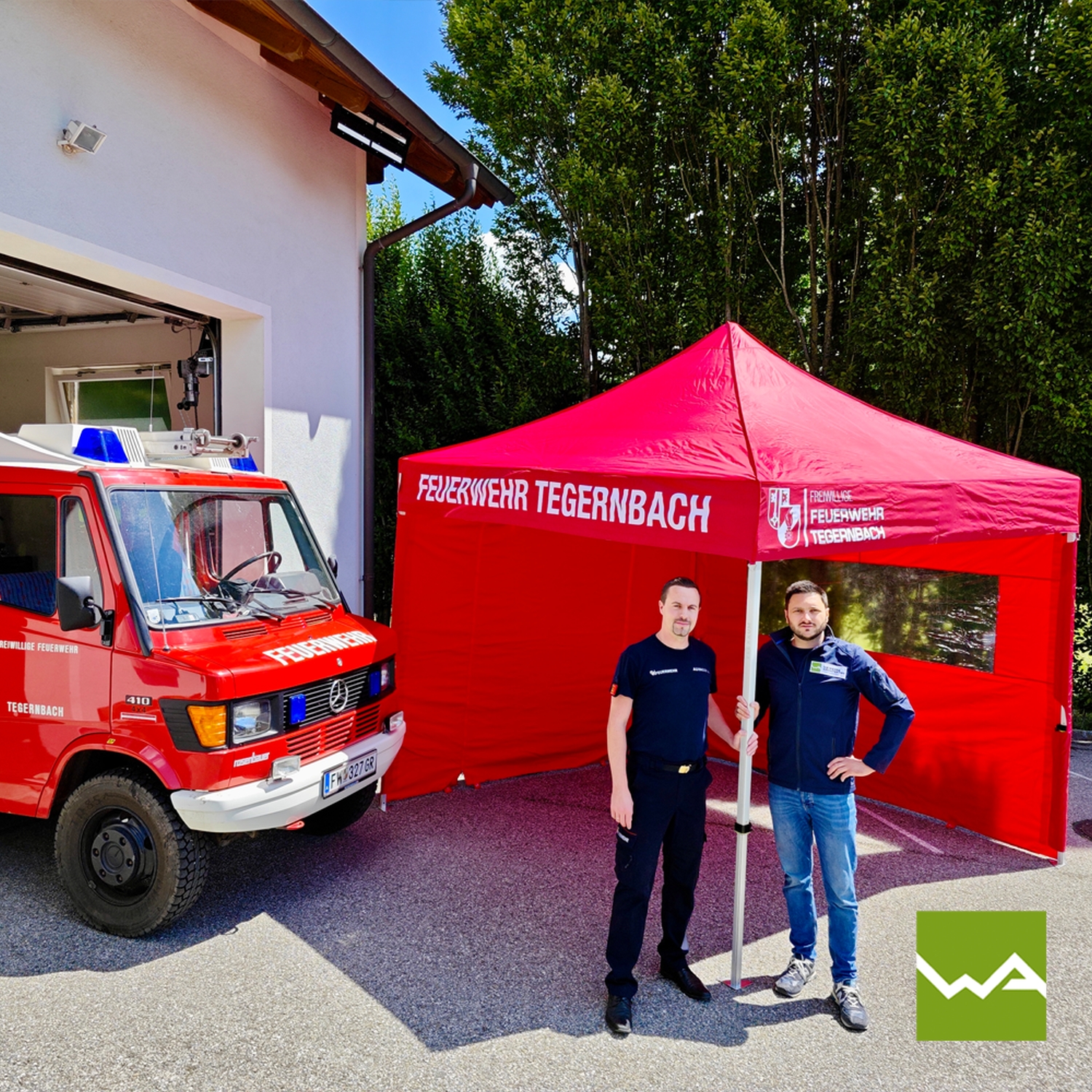 Feuerwehr Faltzelt für die Feuerwehr Tegernbach Feuerwehr Faltzelt für die Feuerwehr Tegernbach