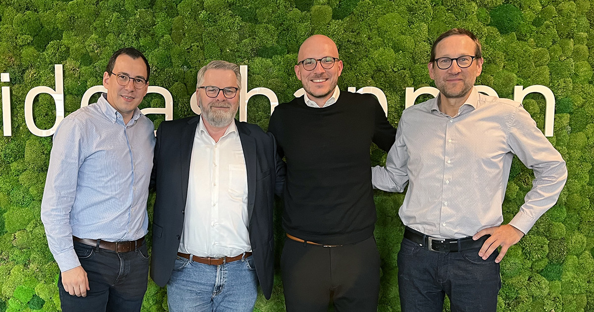 Im Bild v.l.n.r.: Jan Bechtloff, Rolf Esau, Eric Gliemmo, Christian Friede (Bildquelle: @WTG Communication)