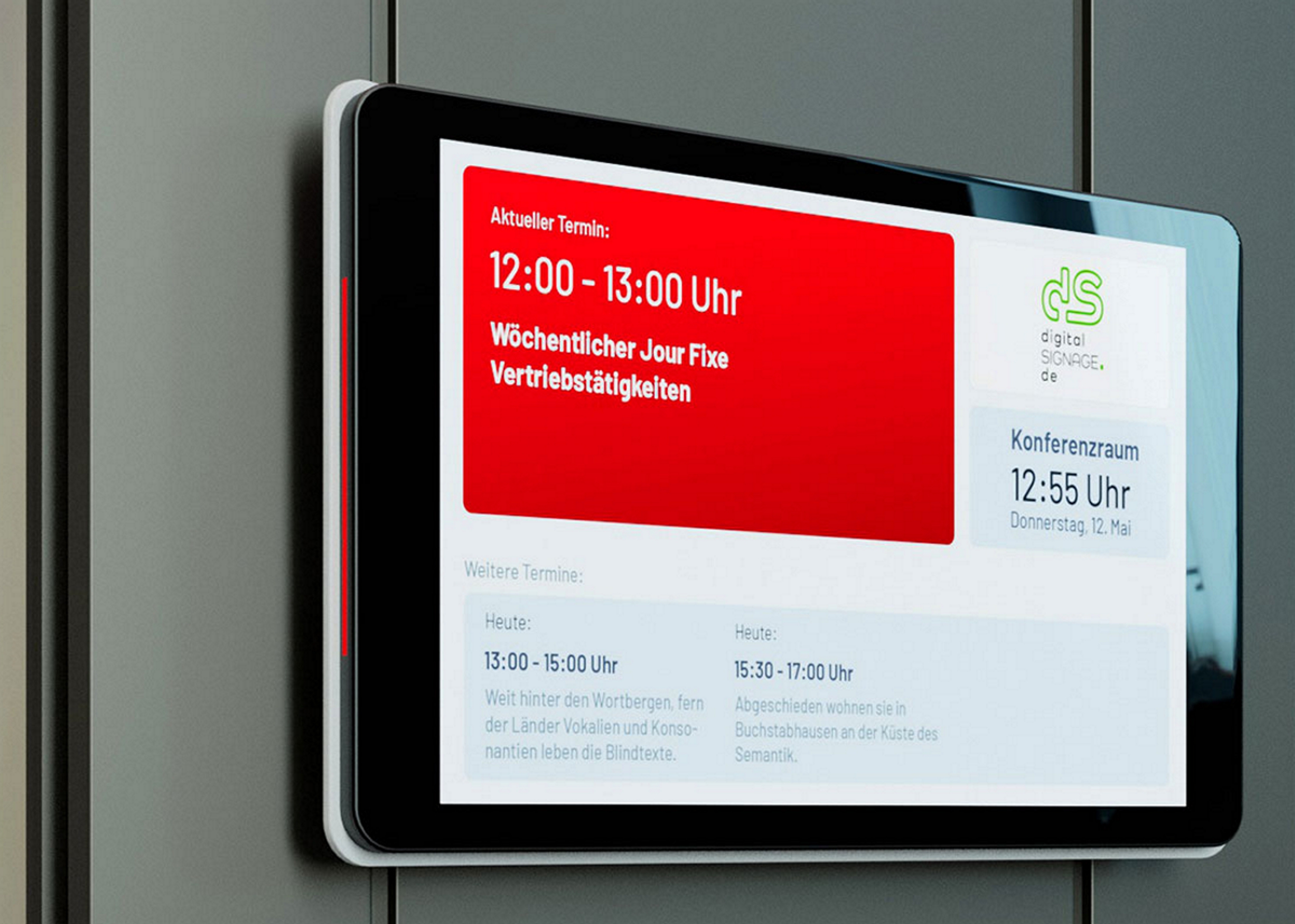 Elektronische Raumbuchungssysteme ermöglichen eine effiziente Nutzung der Ressourcen.