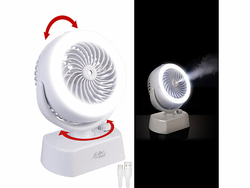 Sichler Haushaltsgeräte Akku-Tisch-Ventilator& Vernebler VT-26.T (Die Bildrechte liegen bei dem Verfasser der Mitteilung.)