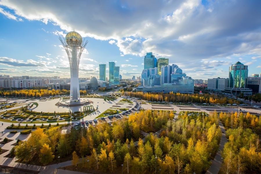 Stadtbild von Astana - Hauptstadt Kasachstans (Bildquelle: Courtesy of Air Astana) Stadtbild von Astana - Hauptstadt Kasachstans (Bildquelle: Courtesy of Air Astana)