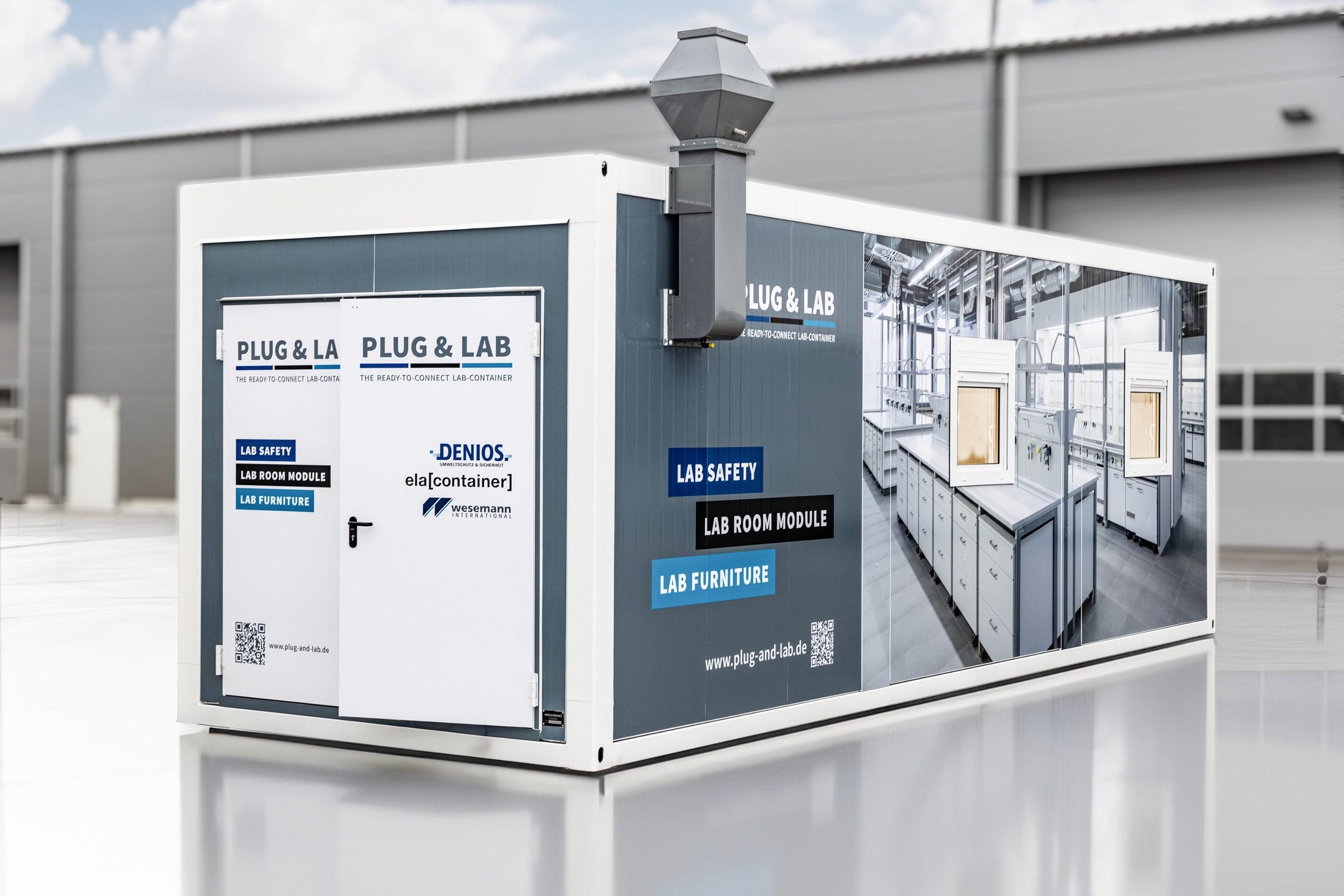 Aufstellen, anschließen, loslegen: Der Plug& Lab Laborcontainer der DENIOS SE aus Bad Oeynhausen (Die Bildrechte liegen bei dem Verfasser der Mitteilung.)