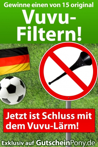WM ohne Vuvu-Lärm: Gutscheinpony.de treibt dem TV die Vuvuzela-Töne aus WM ohne Vuvu-Lärm: Gutscheinpony.de treibt dem TV die Vuvuzela-Töne aus