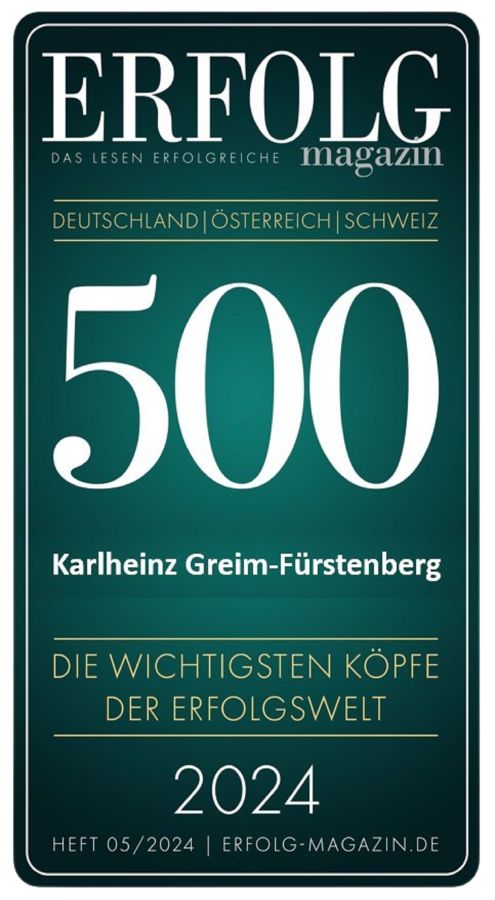 Karlheinz Greim-Fürstenberg - 500 wichtigsten Köpfe der Erfolgswelt  (© )