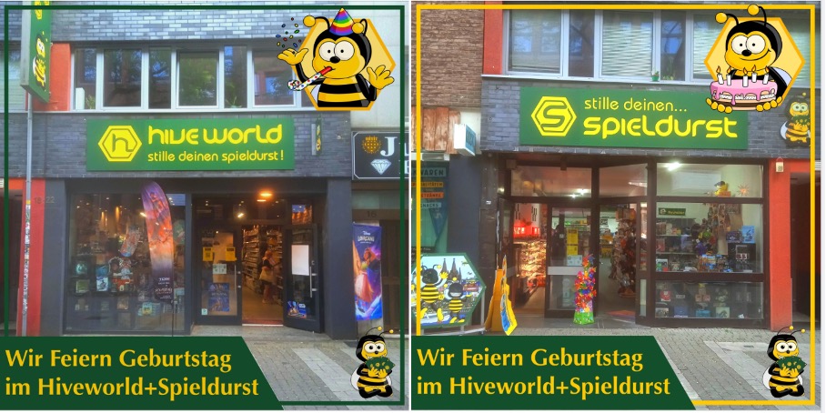 Die Ladenlokale Hiveworld + Spieldurst in der Hohe Straße 18-22 in 50667 Köln.