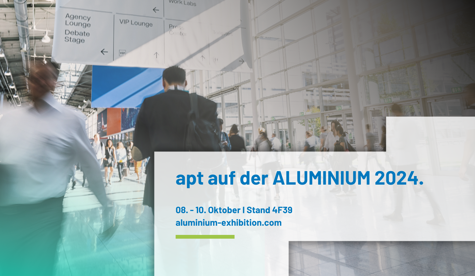 apt auf der ALUMINIUM MESSE 2024 apt auf der ALUMINIUM MESSE 2024