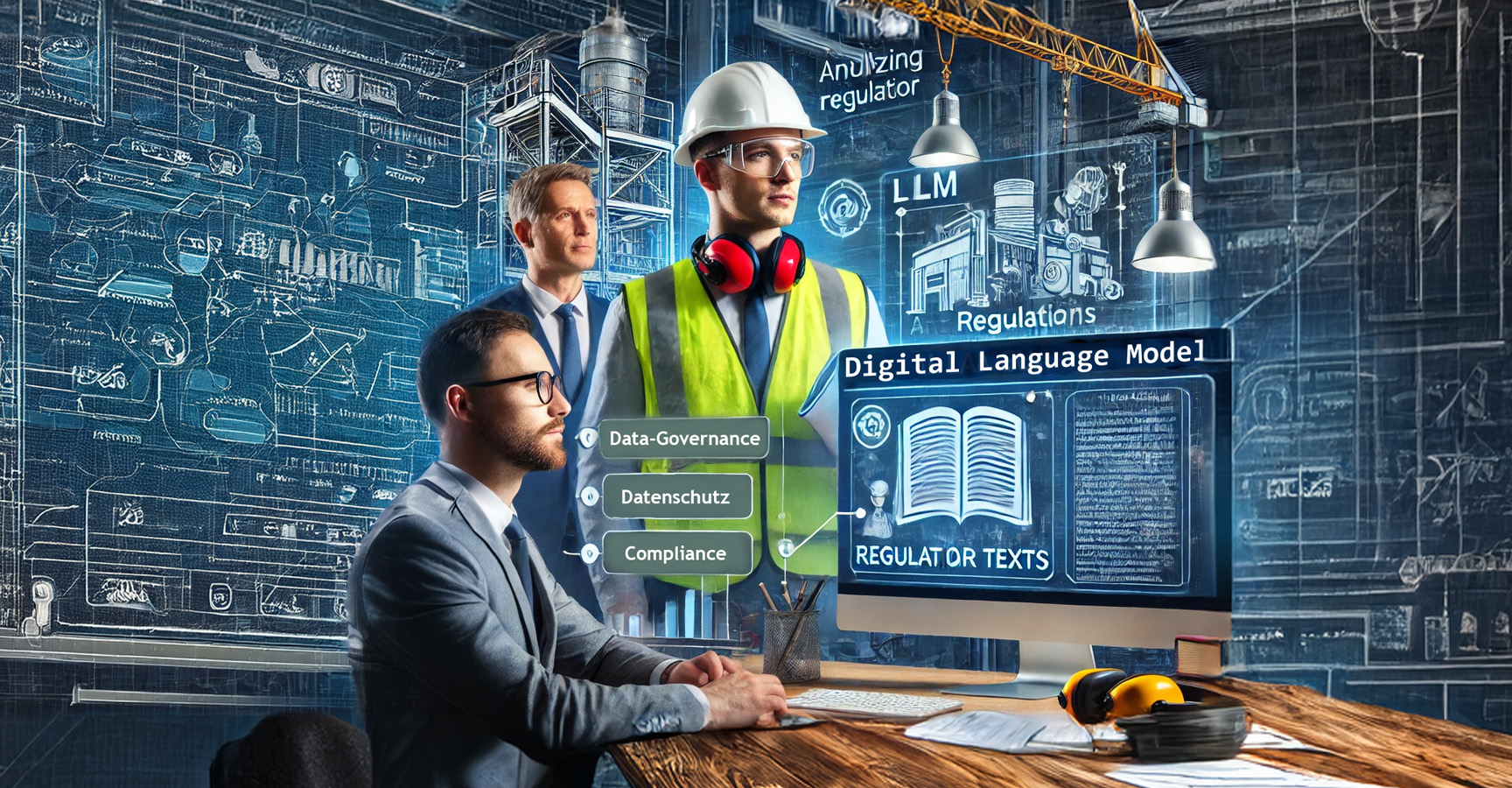 Compliance, Datenschutz und Data-Governance im Fokus (© IWS GmbH, mit KI generiert)