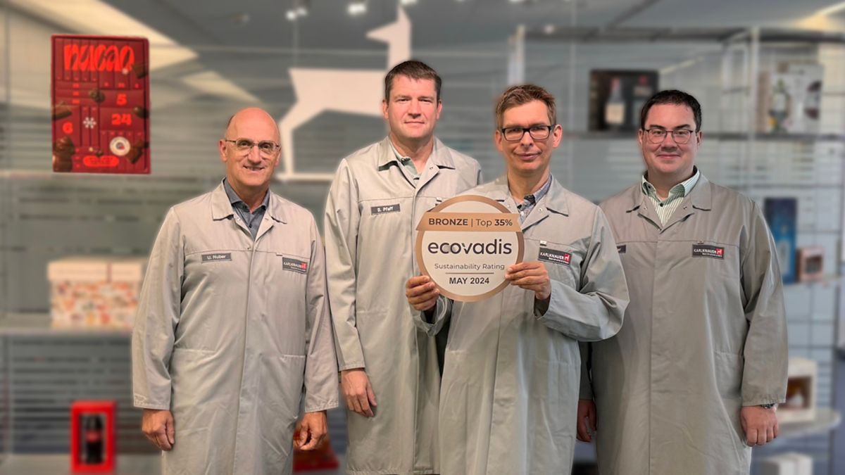 v.l.n.r.: Uwe Nuber, Dominik Pfaff, Krzysztof Domke  und Philipp Beyler (alle Karl Knauer KG) (© Karl Knauer KG)