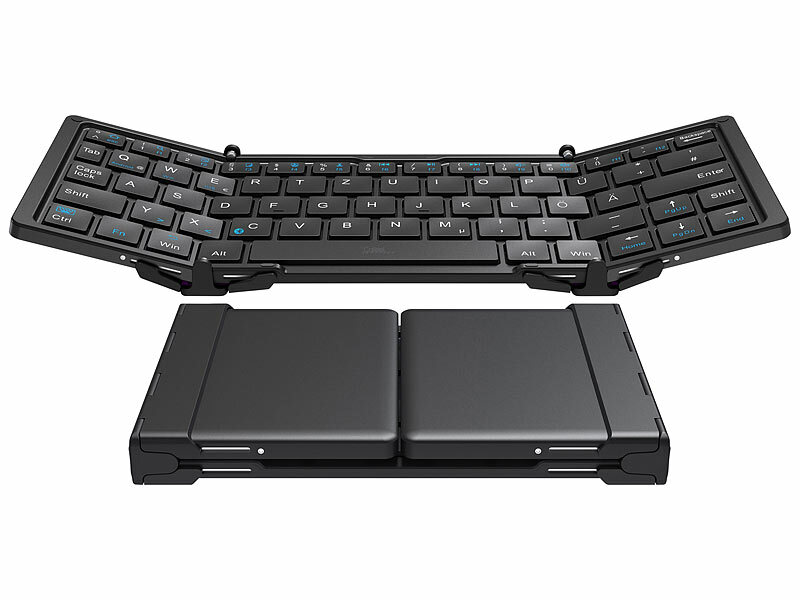 Callstel Ultrakompakte Trifold-Tastatur mit Standard-Enter-Taste (Die Bildrechte liegen bei dem Verfasser der Mitteilung.) Callstel Ultrakompakte Trifold-Tastatur mit Standard-Enter-Taste (Die Bildrechte liegen bei dem Verfasser der Mitteilung.)