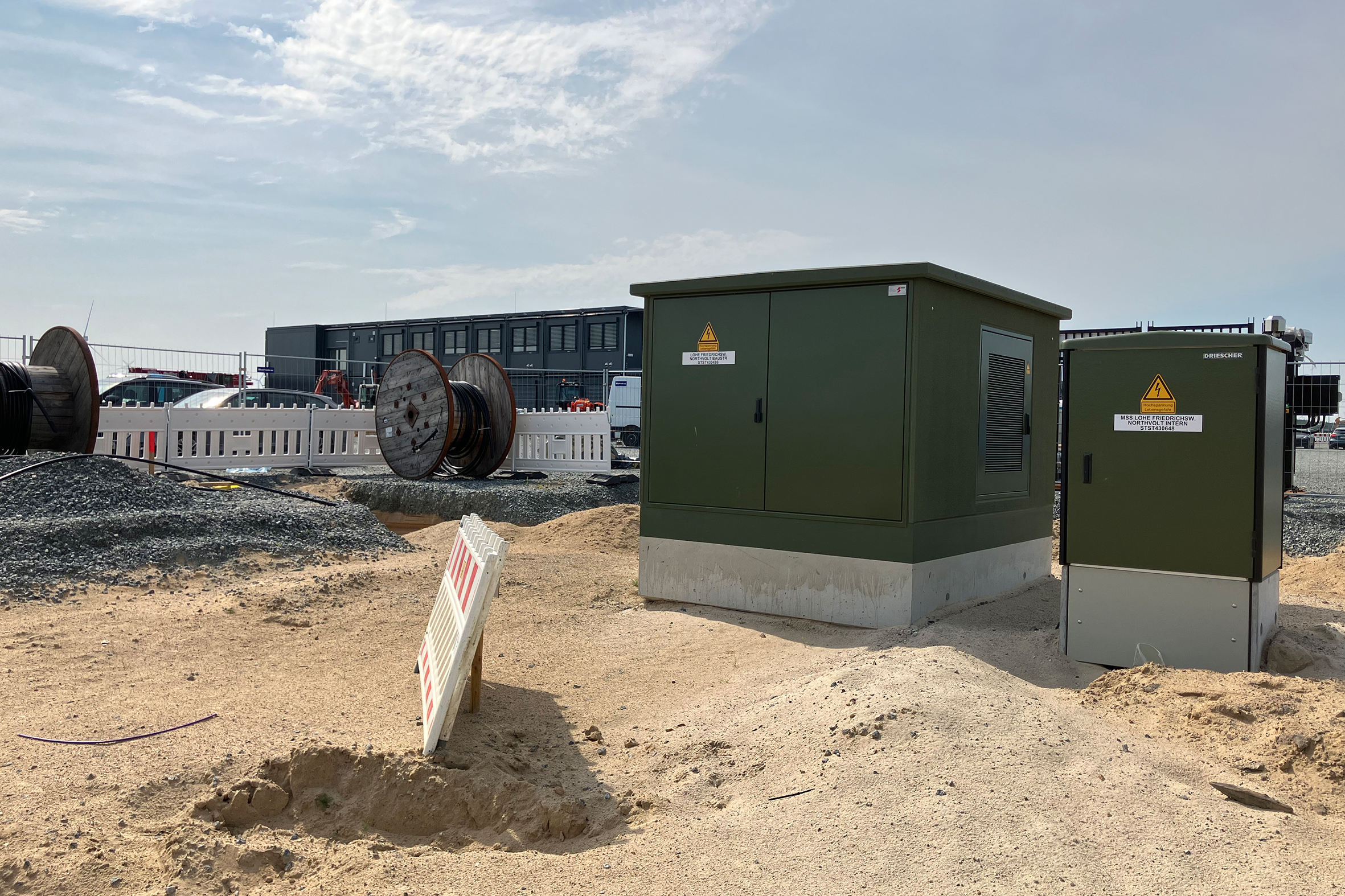 Leihstation auf Northvolt-Gelände Leihstation auf Northvolt-Gelände