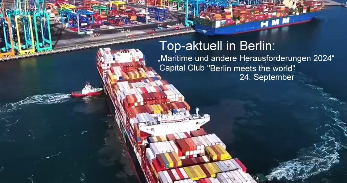 Die Sicherung internationaler Seewege und Lieferketten in der heutigen global vernetzten Welt (© Eberhard J. Trempel) Die Sicherung internationaler Seewege und Lieferketten in der heutigen global vernetzten Welt (© Eberhard J. Trempel)