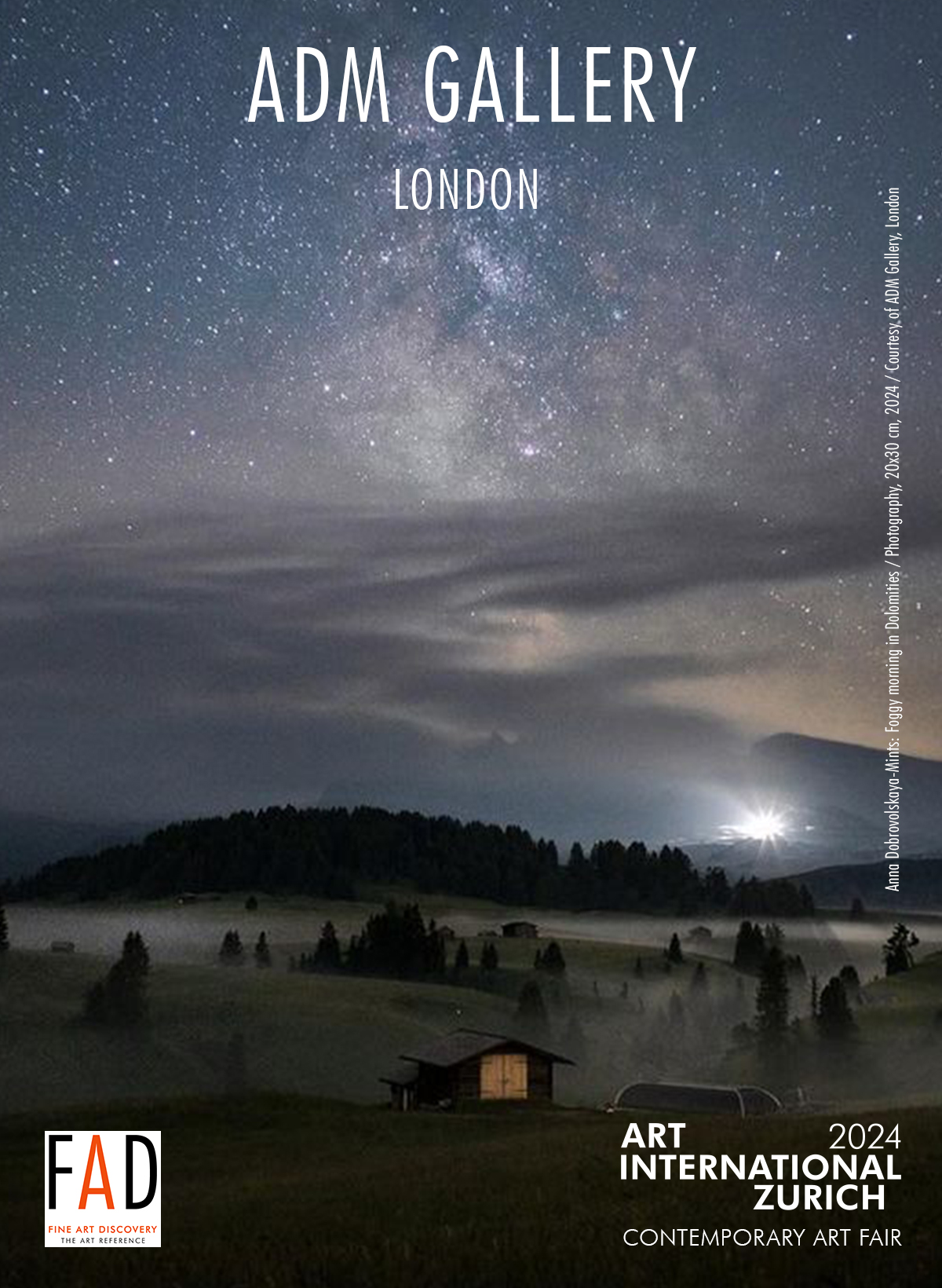 Anna Dobrovolskaya-Mints: Full moon in Switzerland / Photography / Courtesy of ADM PHOTO Gallery, London