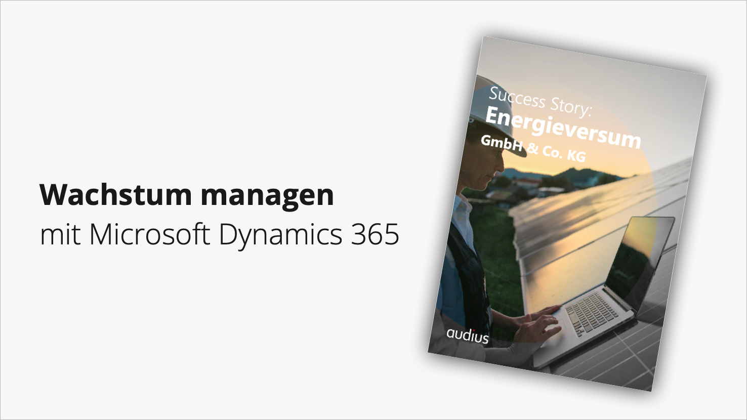 Energieversum setzt auf audius:Energy und Microsoft Dynamics 365 (Die Bildrechte liegen bei dem Verfasser der Mitteilung.) Energieversum setzt auf audius:Energy und Microsoft Dynamics 365 (Die Bildrechte liegen bei dem Verfasser der Mitteilung.)