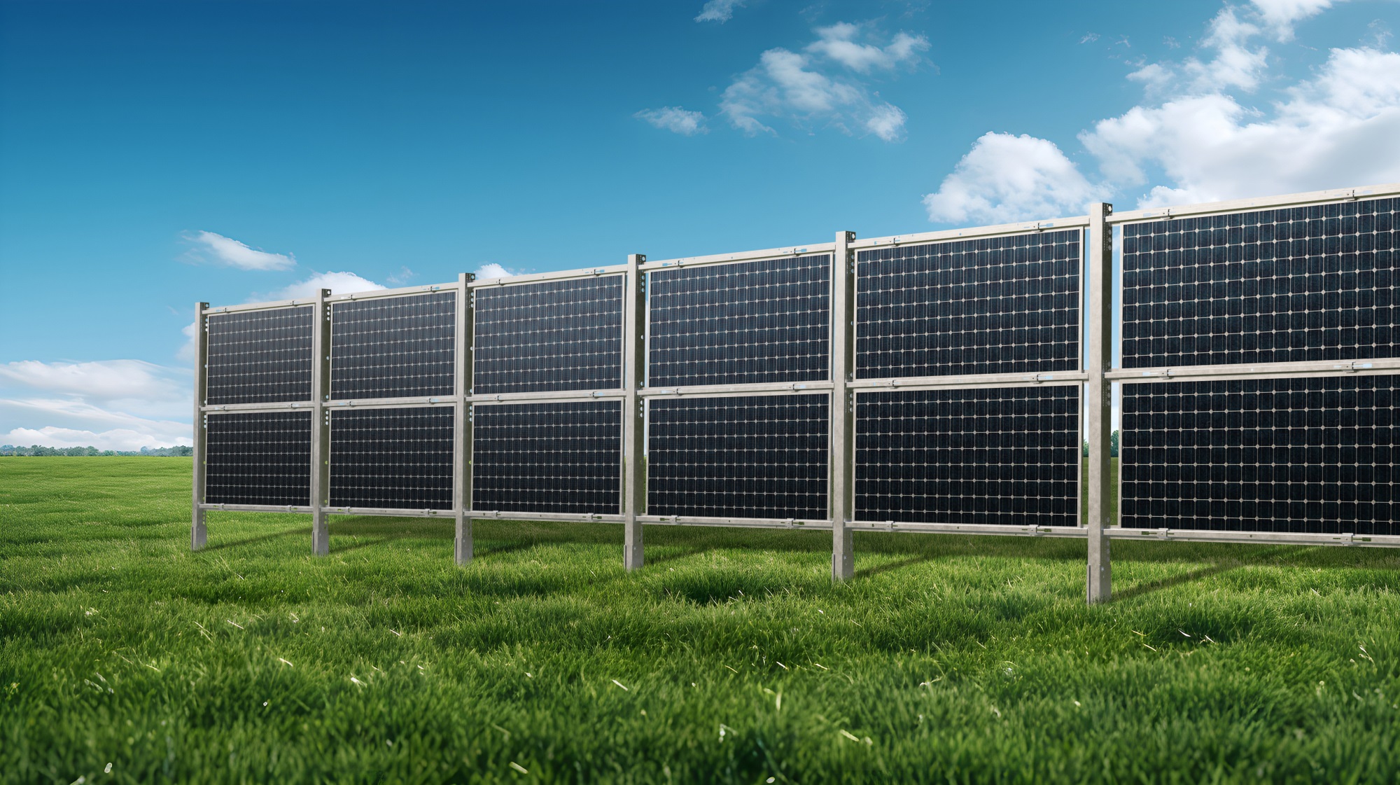Den PV-Zaun PAN hat T.Werk für die Bewirtschaftung zwischen den Modulreihen entwickelt. Den PV-Zaun PAN hat T.Werk für die Bewirtschaftung zwischen den Modulreihen entwickelt.