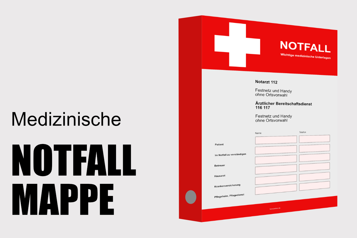 medizinischer Notfallordner medizinischer Notfallordner
