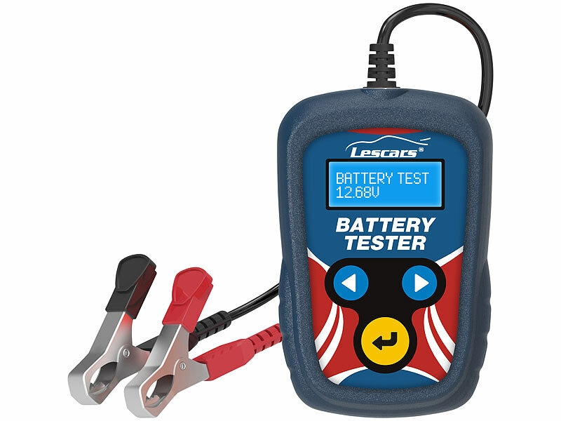 Lescars 12-Volt-Kfz-Batterietester mit Lasttester (Die Bildrechte liegen bei dem Verfasser der Mitteilung.) Lescars 12-Volt-Kfz-Batterietester mit Lasttester (Die Bildrechte liegen bei dem Verfasser der Mitteilung.)